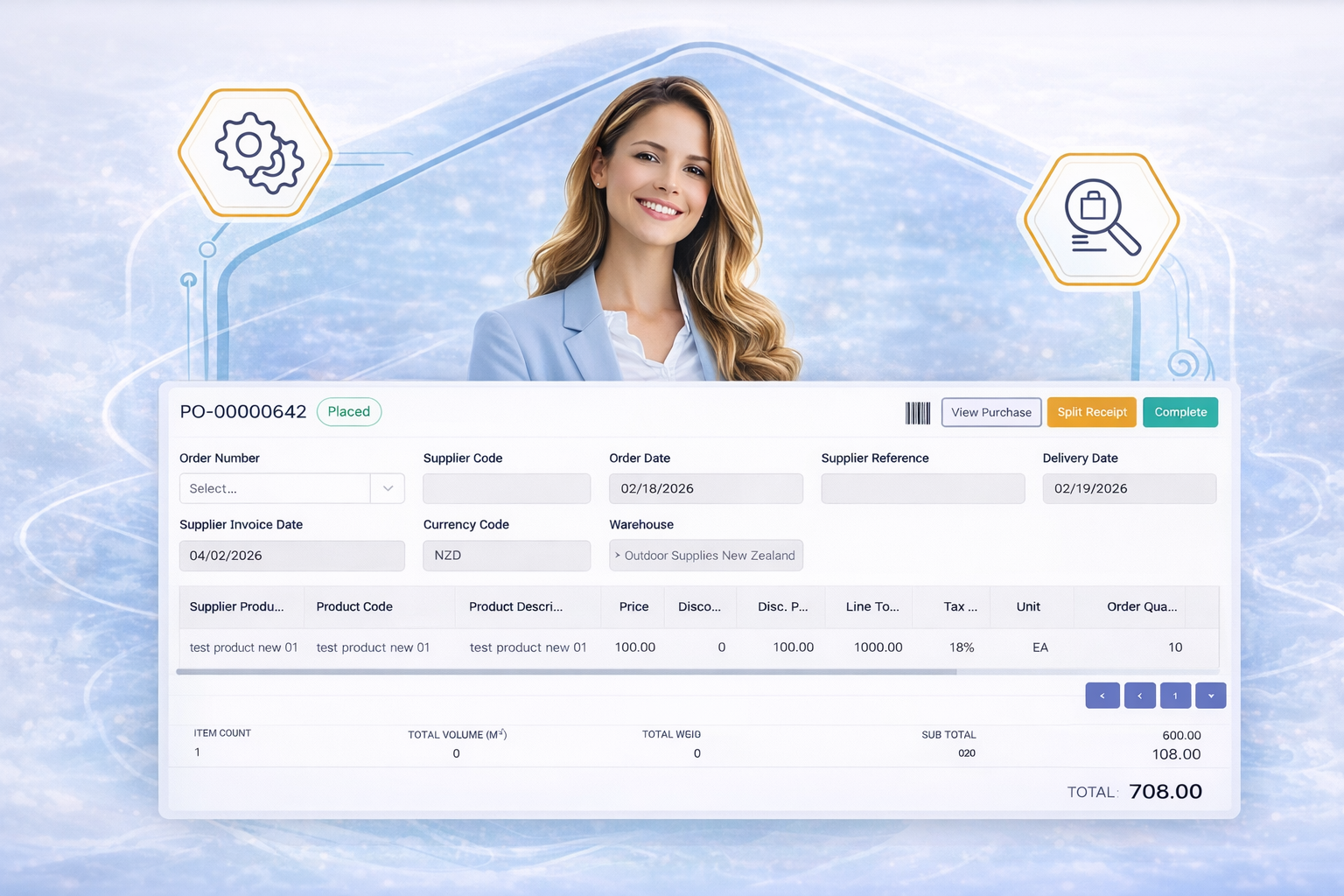 Receipt Purchases Software