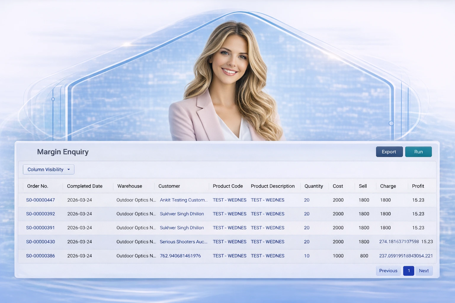 Purchase order recosting
