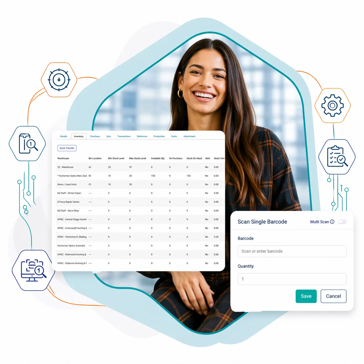 Barcode scanning software