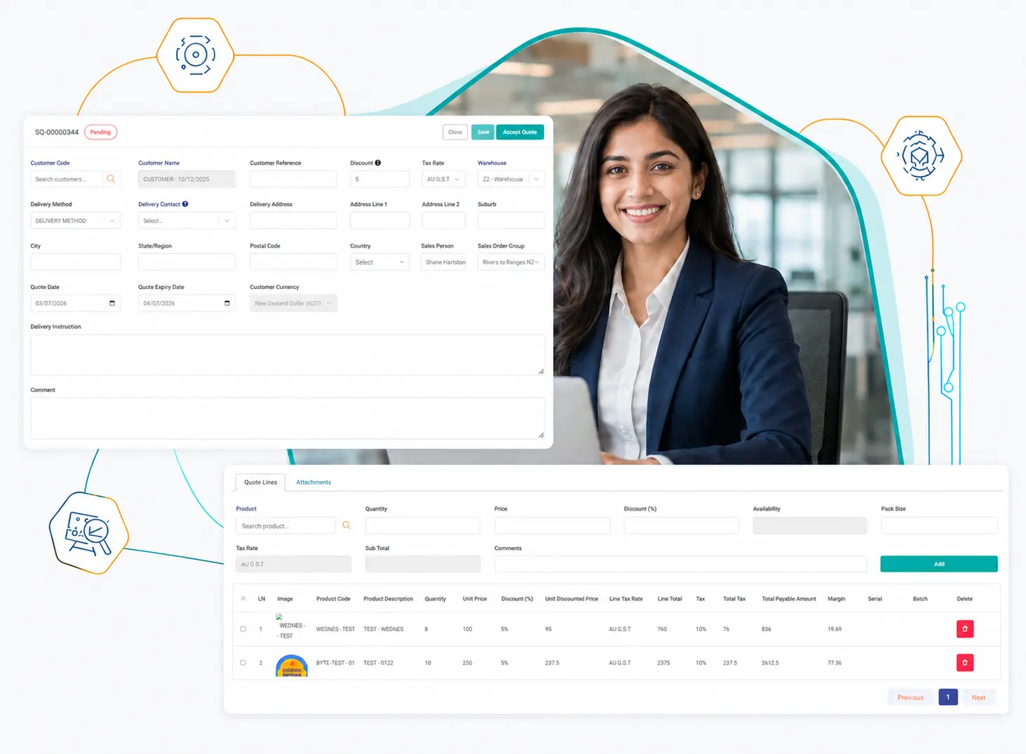 Sales quote software