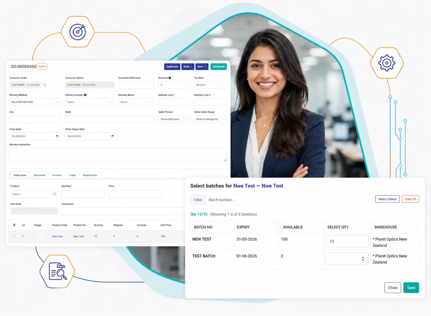 Batch tracking inventory management