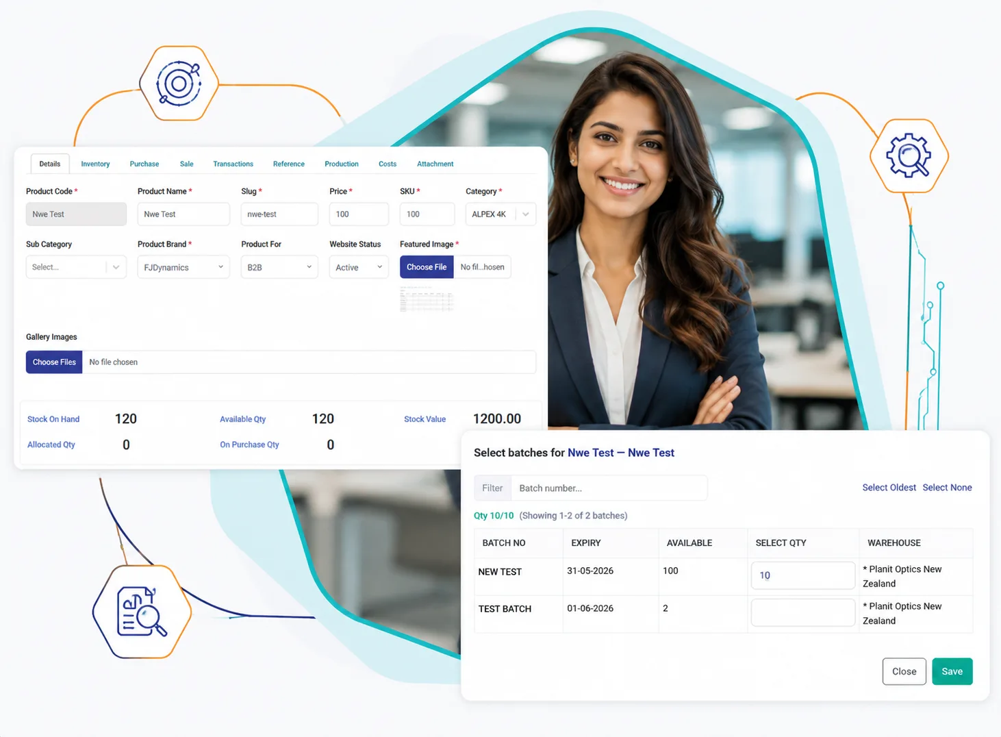 Batch tracking inventory management