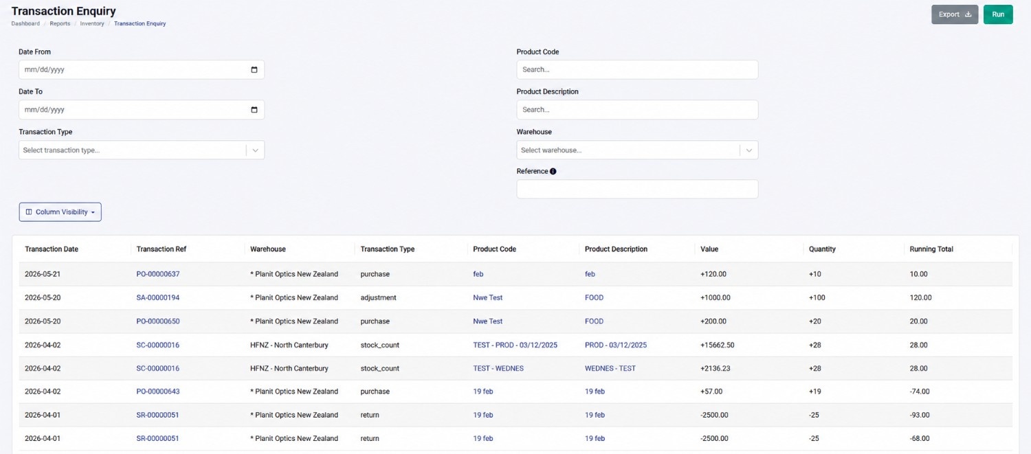 Manufacturing inventory management system